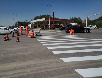 安康安康专业道路划线施工